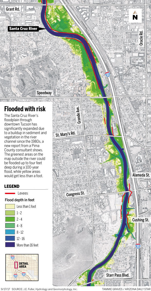 Santa Cruz through downtown at risk for big flood county says