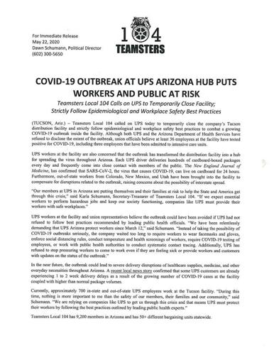 Teamsters statement