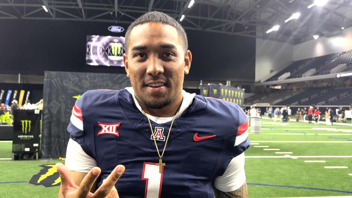 VIDEO: Arizona quarterback Noah Fifita builds his ideal barbecue plate