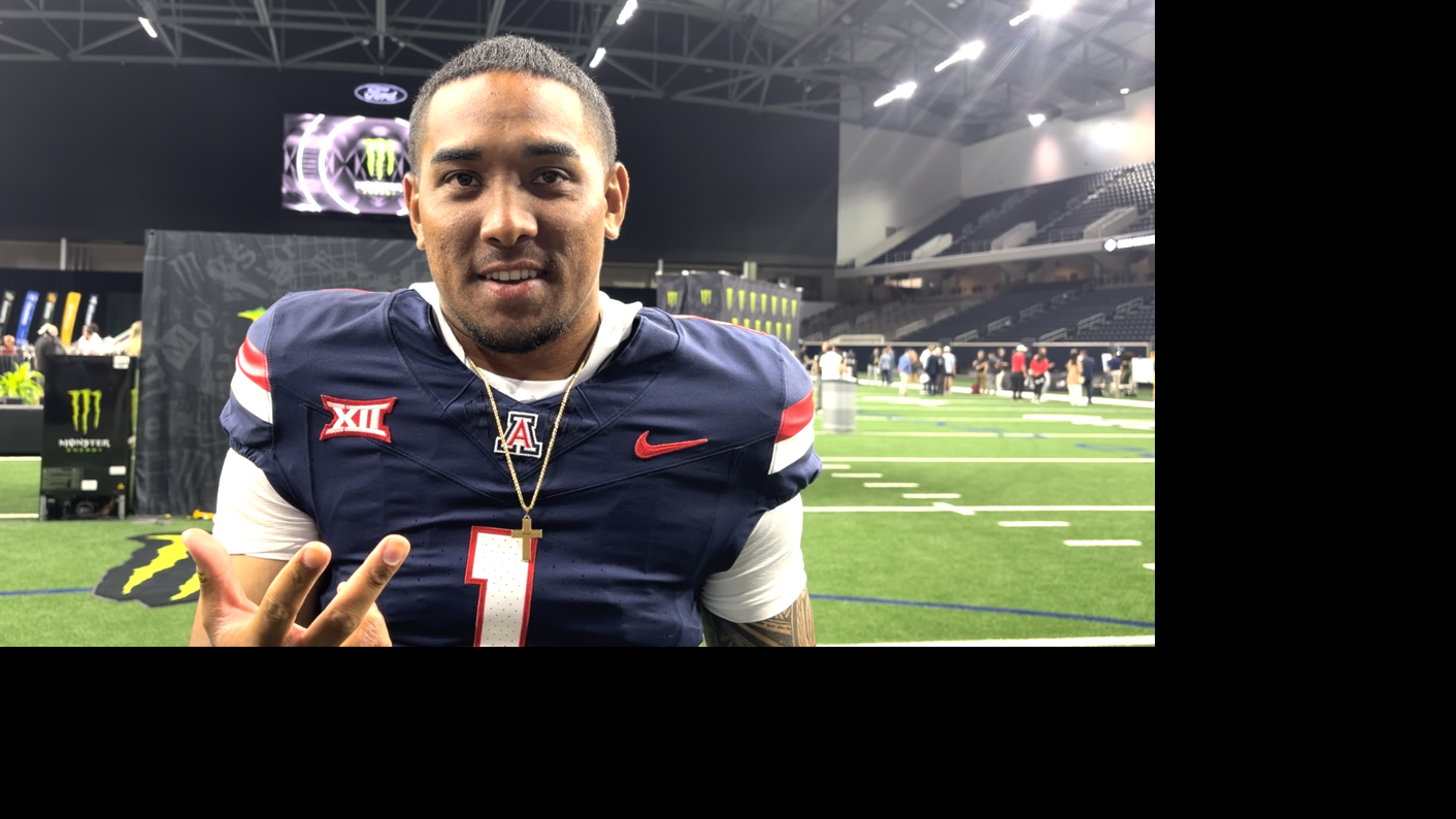 Arizona quarterback Noah Fifita builds his ideal barbecue plate