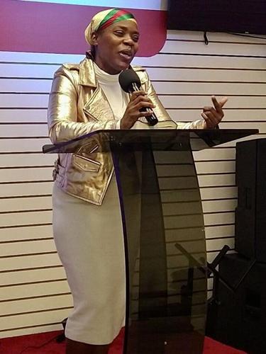 Natalie Holmes preaching