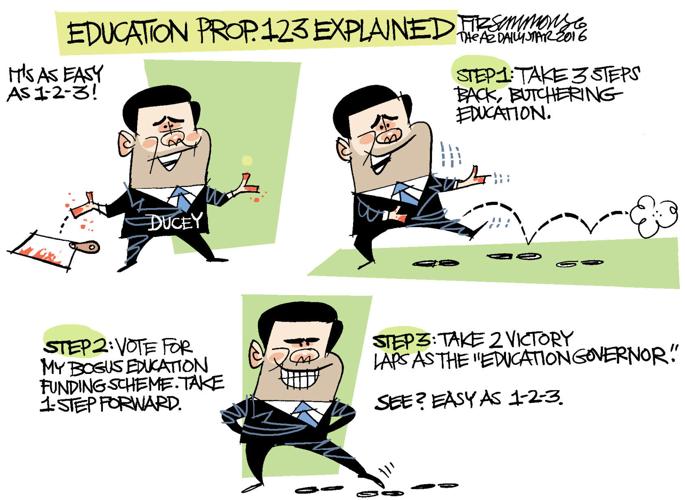 Daily Fitz Cartoon: Ducey and Education