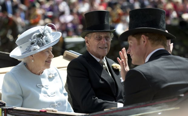 Queen Elizabeth II, Prince Philip, Prince Harry