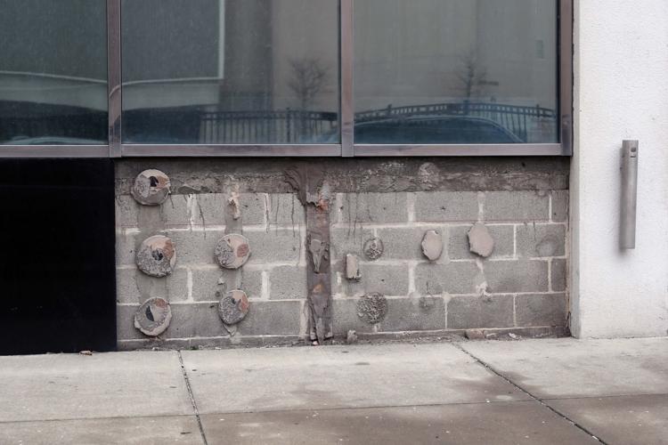 Exterior photos of the vacant Trump Plaza casino