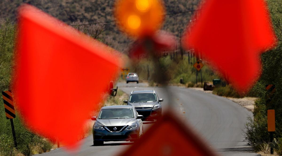 Road work in Pima County