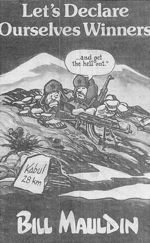 Willie and Joe cartoonist, Bill Mauldin, needed a bottle of ink   