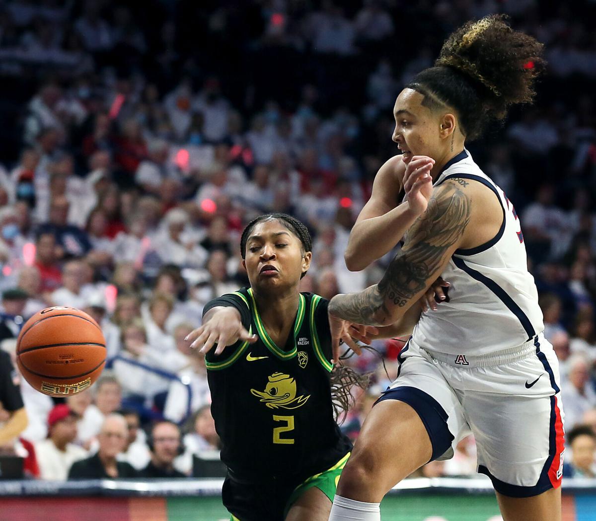 No. 18 Oregon Ducks at No. 15 Arizona Wildcats women's basketball (copy)