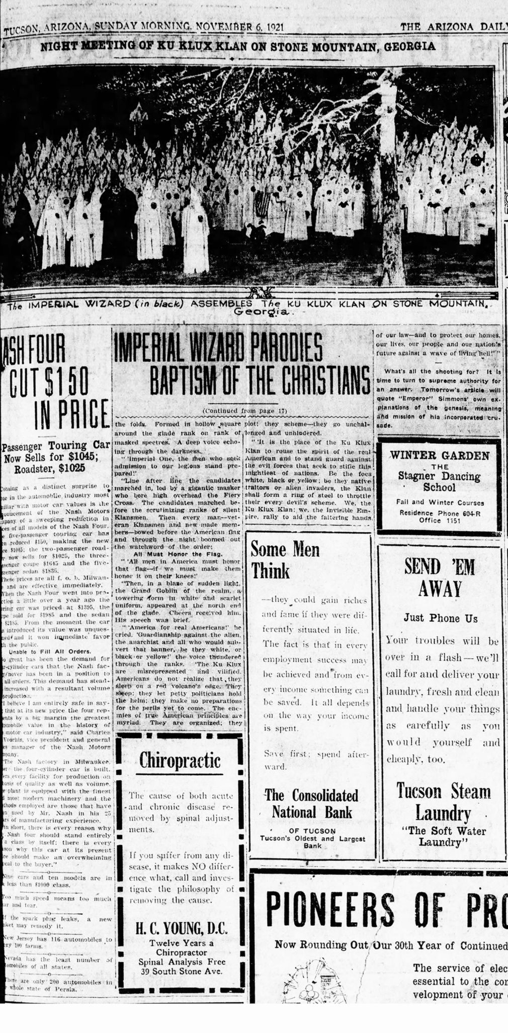 Imperial Wizard parodies ceremony of baptism in ritual, part 2