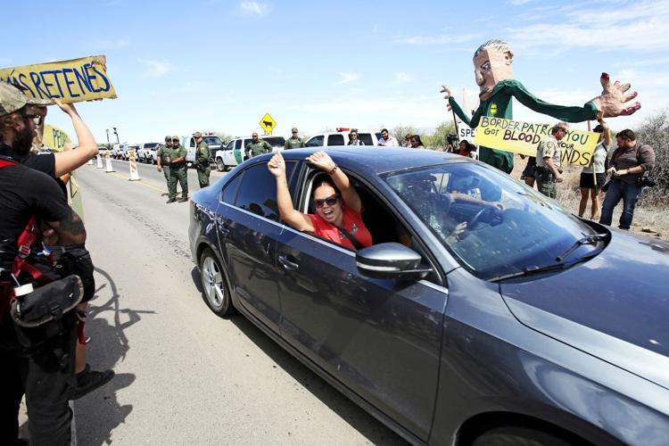 BP checkpoint protest