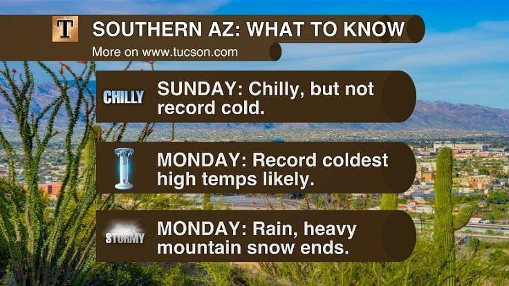 Record cold threatens Southern AZ Monday as mountain snow continues | Joe Martucci reports