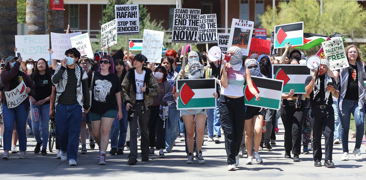 Students for Justice in Palestine protest