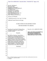 Robert Powitz declaration