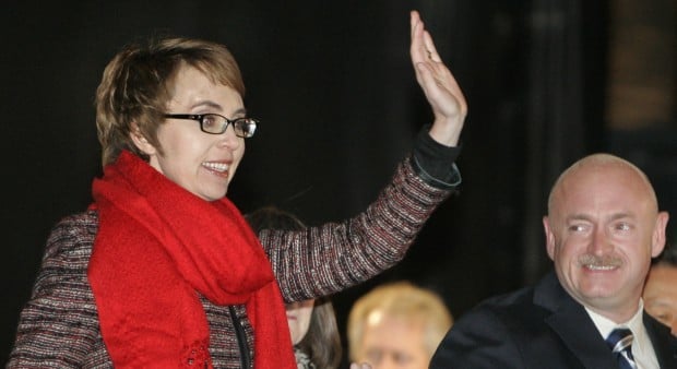 Giffords at vigil