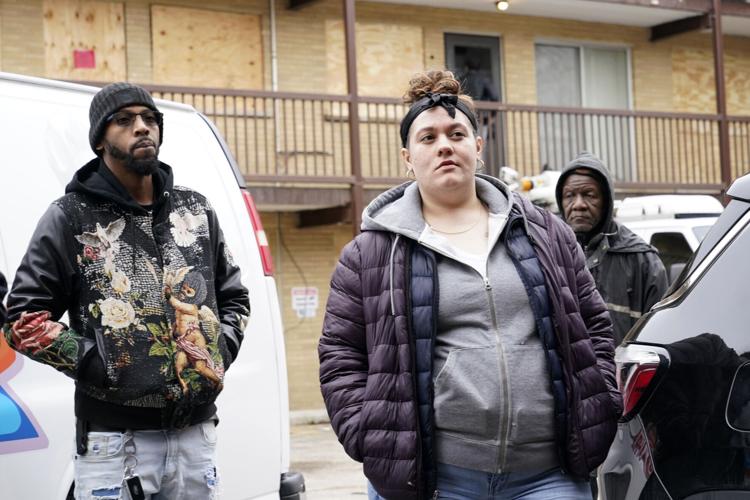 Apartment Residents Boarded Up