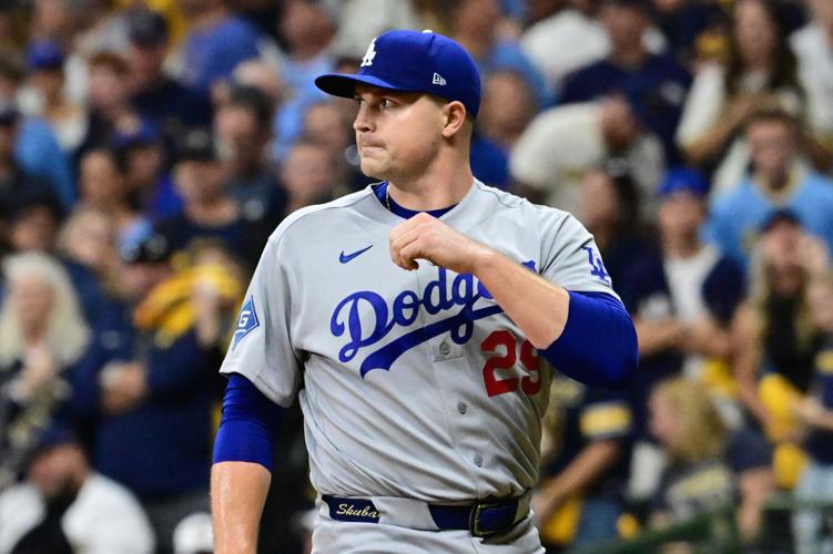 BASEBALL-MLB-MIL-LAD/