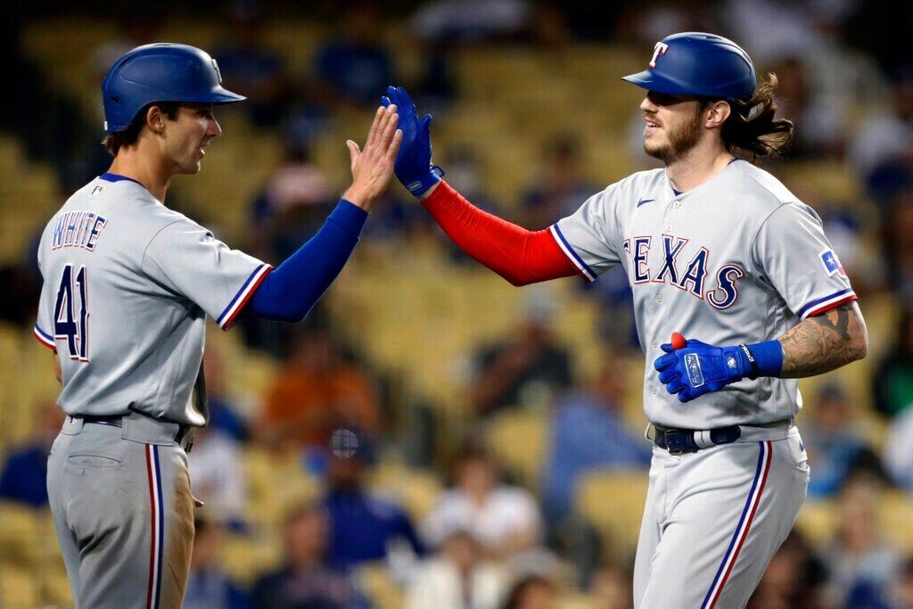 Rangers Dodgers Baseball