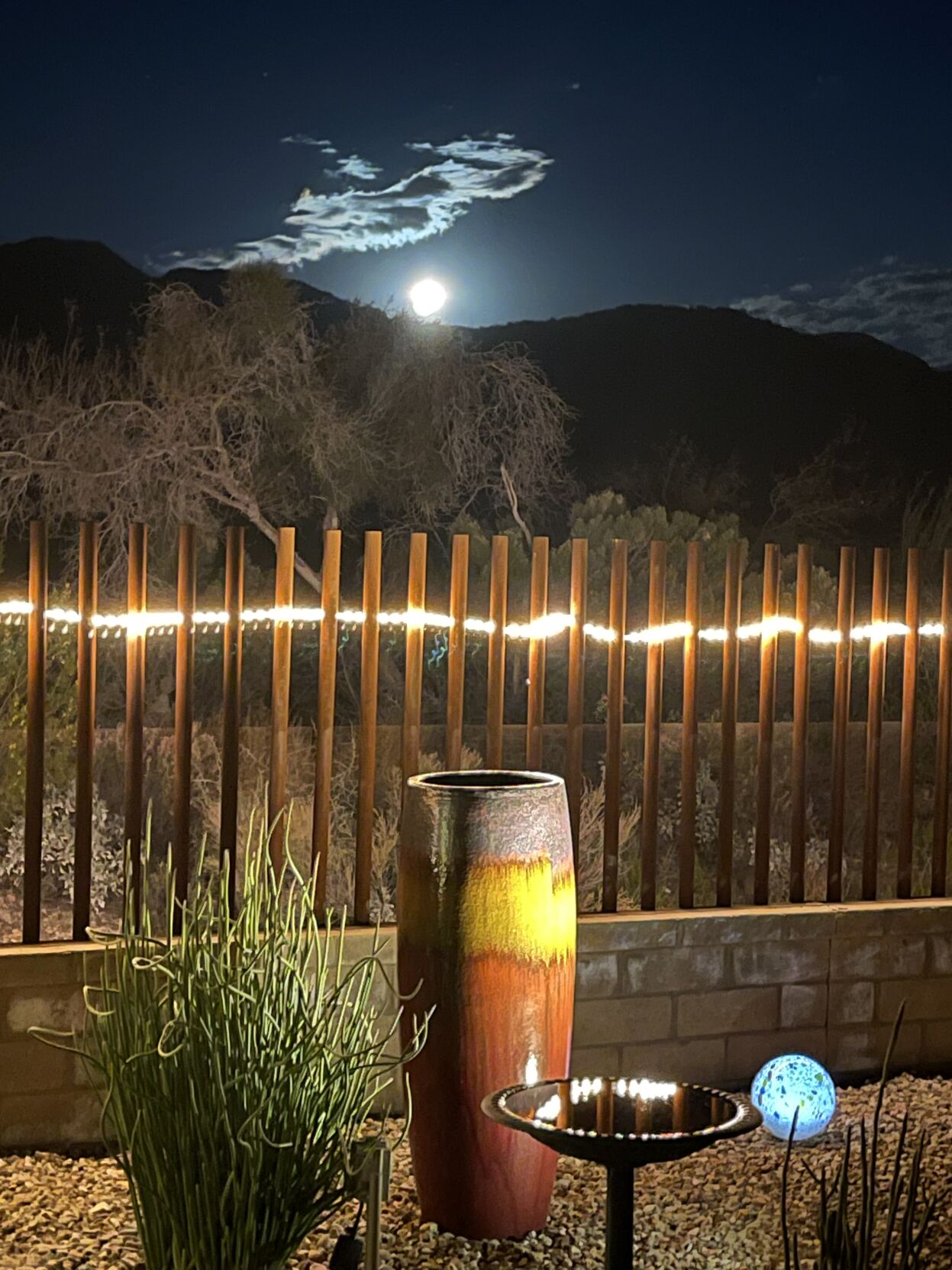 Moon rising behind Tortalito Mts