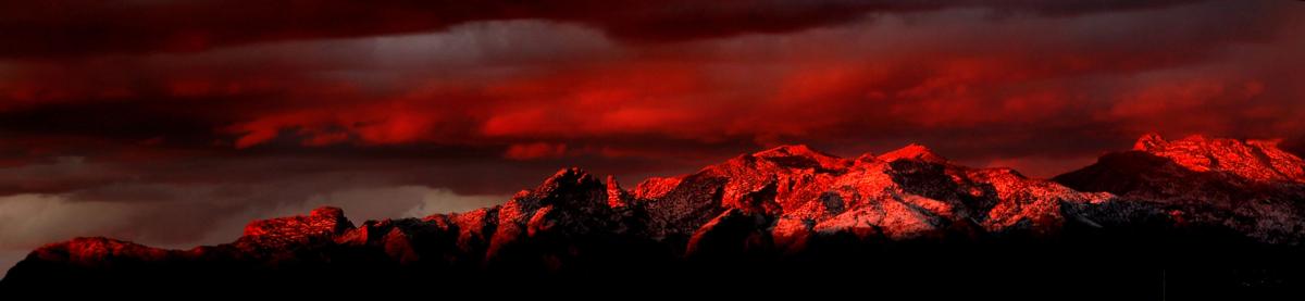 Winter storm over Tucson
