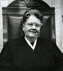 Who is the first woman outlet judge of supreme court