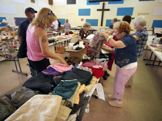 Merchandise abounds at thrift sale   