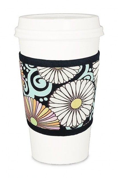 Dress up your coffee cup with decorative, insulated Cupcoat  