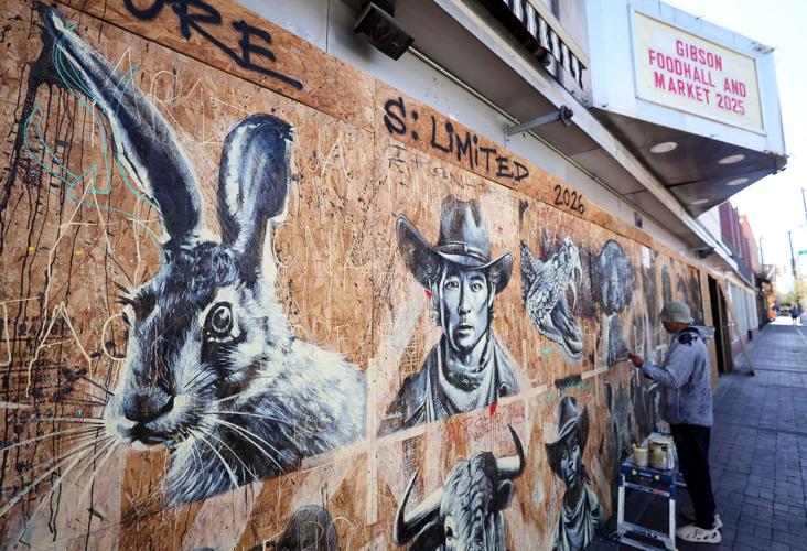 Temporary downtown Tucson artwork nearly complete