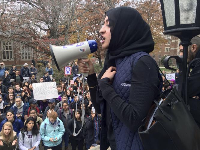 Election-Connecticut-Trump Protest
