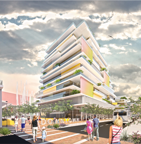 Ronstadt Transit Center's south residential tower