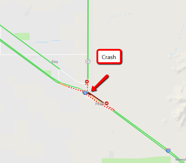 ADOT crash scene map