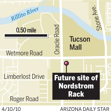 Future site of Nordstrom Rack site in Tucson