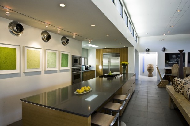 Open spaces lend a modern look    