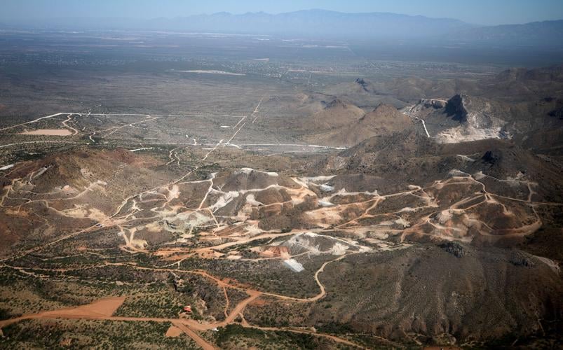 Aerial view of the proposed Rosemont Mine