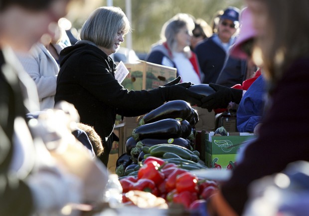 60 pounds of produce for $10    