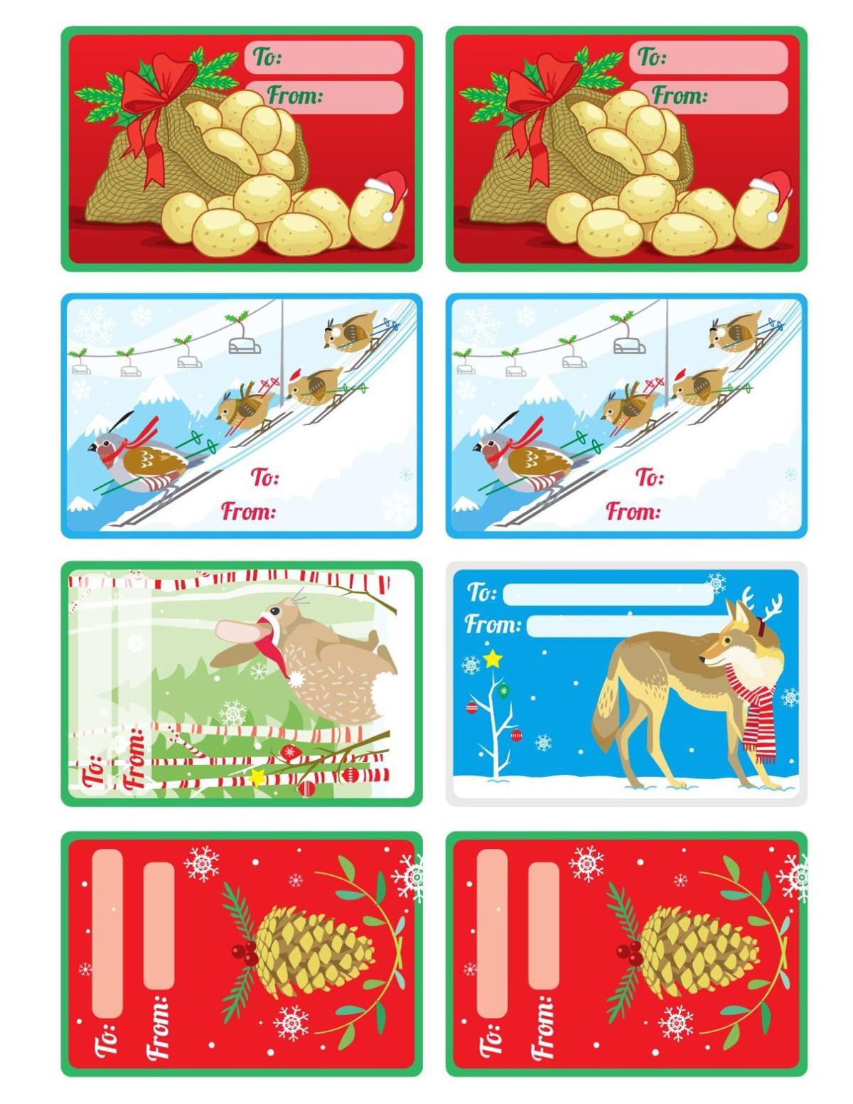 Idaho gift tags