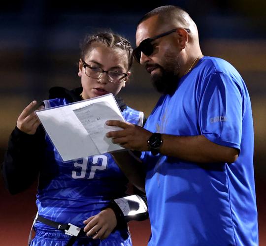 Sunnyside vs Skyline, girls flag football