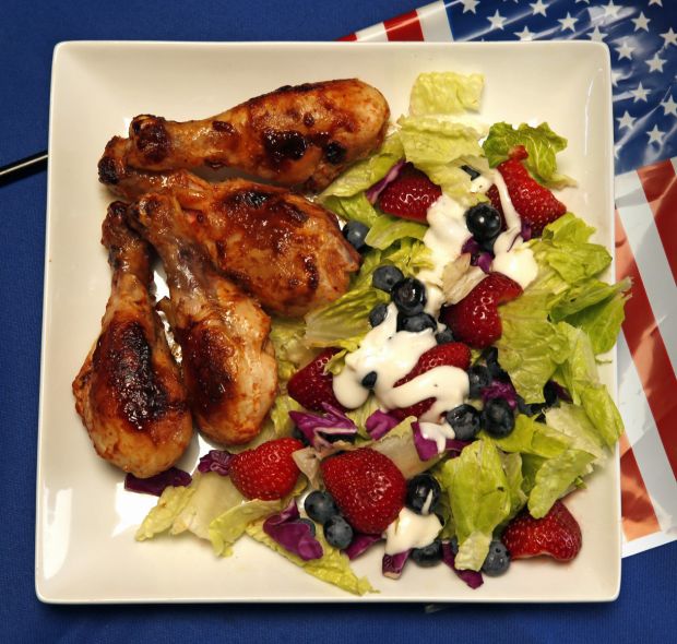 Buffalo-style chicken legs recipe
