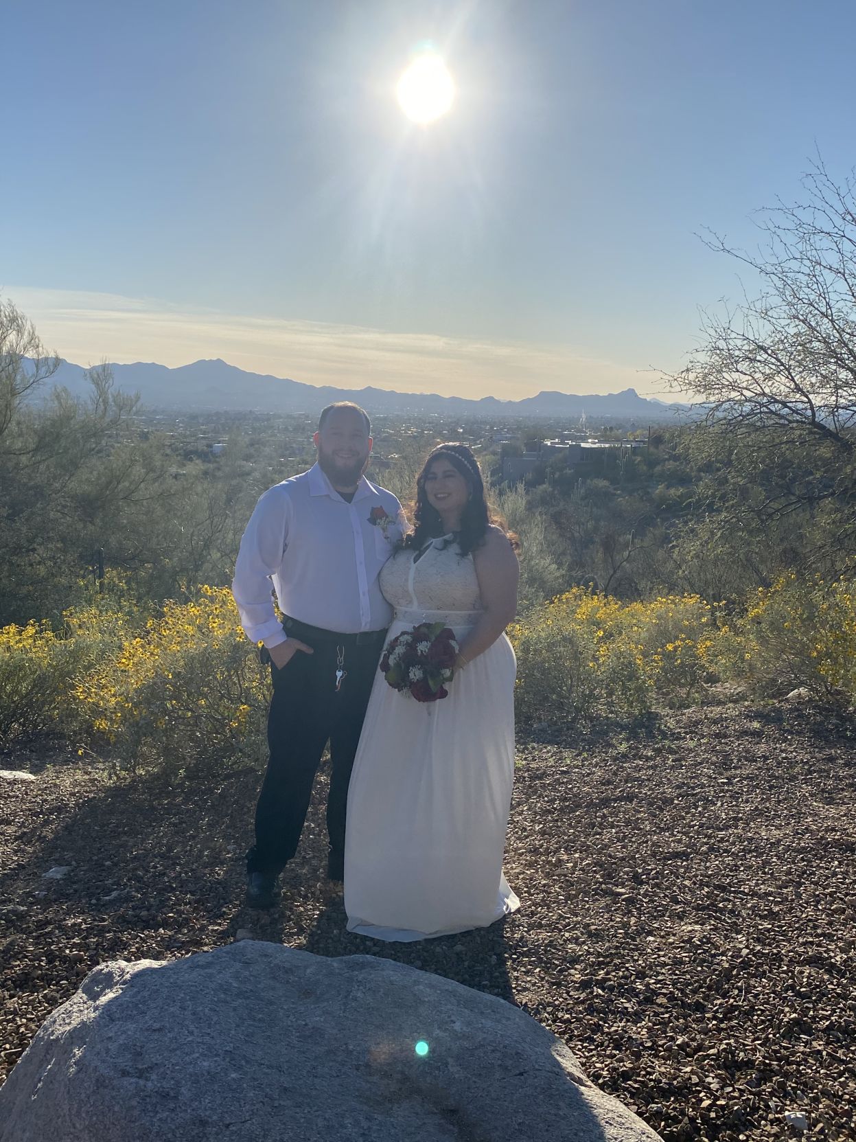 Courtney Encinas-White and Zach White