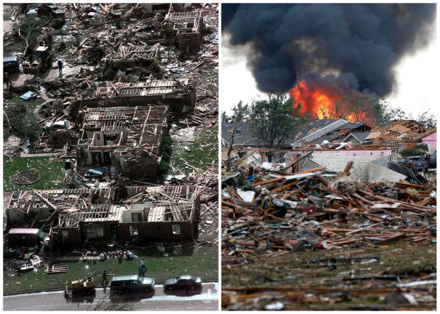 Massive tornado strikes Oklahoma