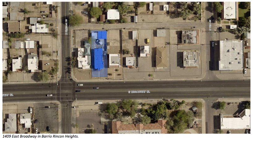 1409 East Broadway, aerial view