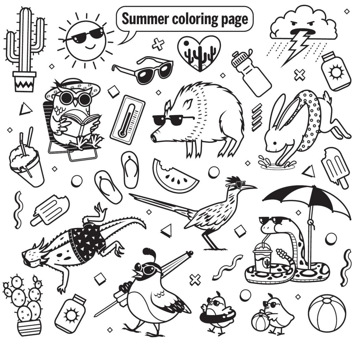 Download Print out these 12 totally adorable Tucson-themed coloring pages | Local news | tucson.com