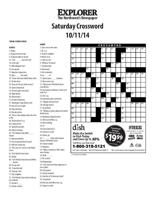 Saturday Crossword 10-11-14