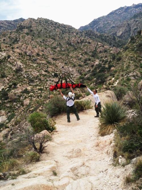 Video shows PCSD helicopter rescuing injured hiker