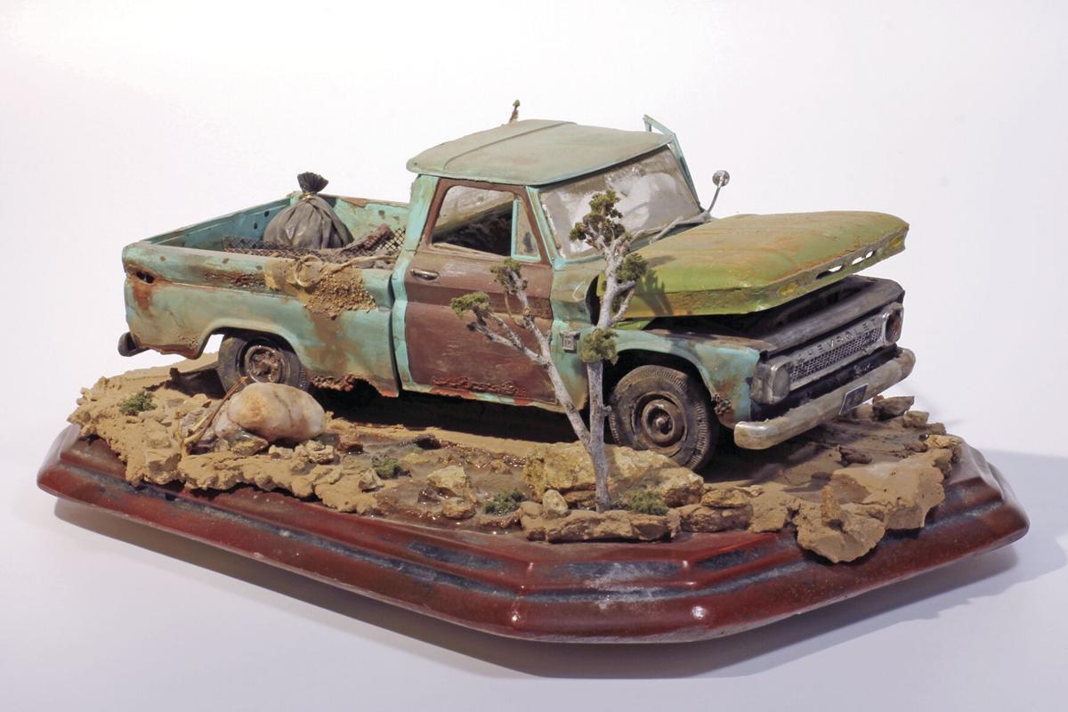 Set Of DT-75 Rusted Diesel Tractor In 6 Color Variants Iv7 3D Model - 1962962