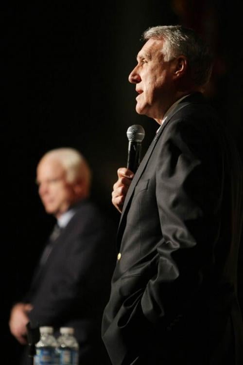 GOP senators address packed house