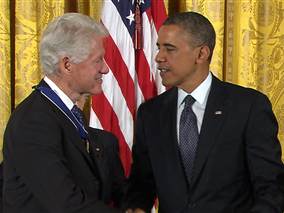 Obama and Clinton