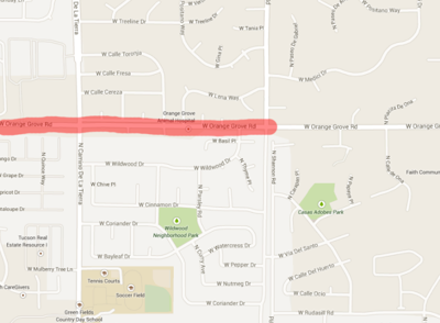Orange Grove Road re-opened after gas line hit | News ...