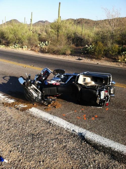 Motorcylce accident in Picture Rock