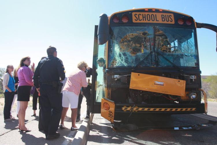 Two school buses were involved in a collision Tuesday in Oro Valley ...