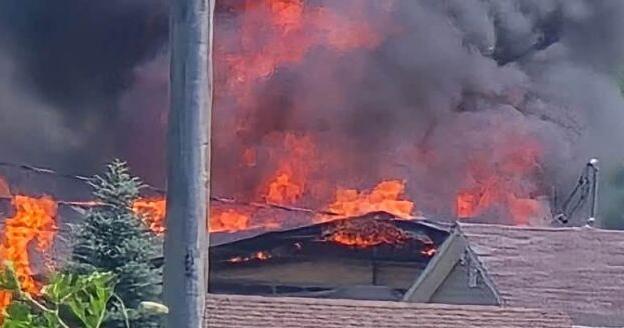 Fire Destroys Home West of Millington