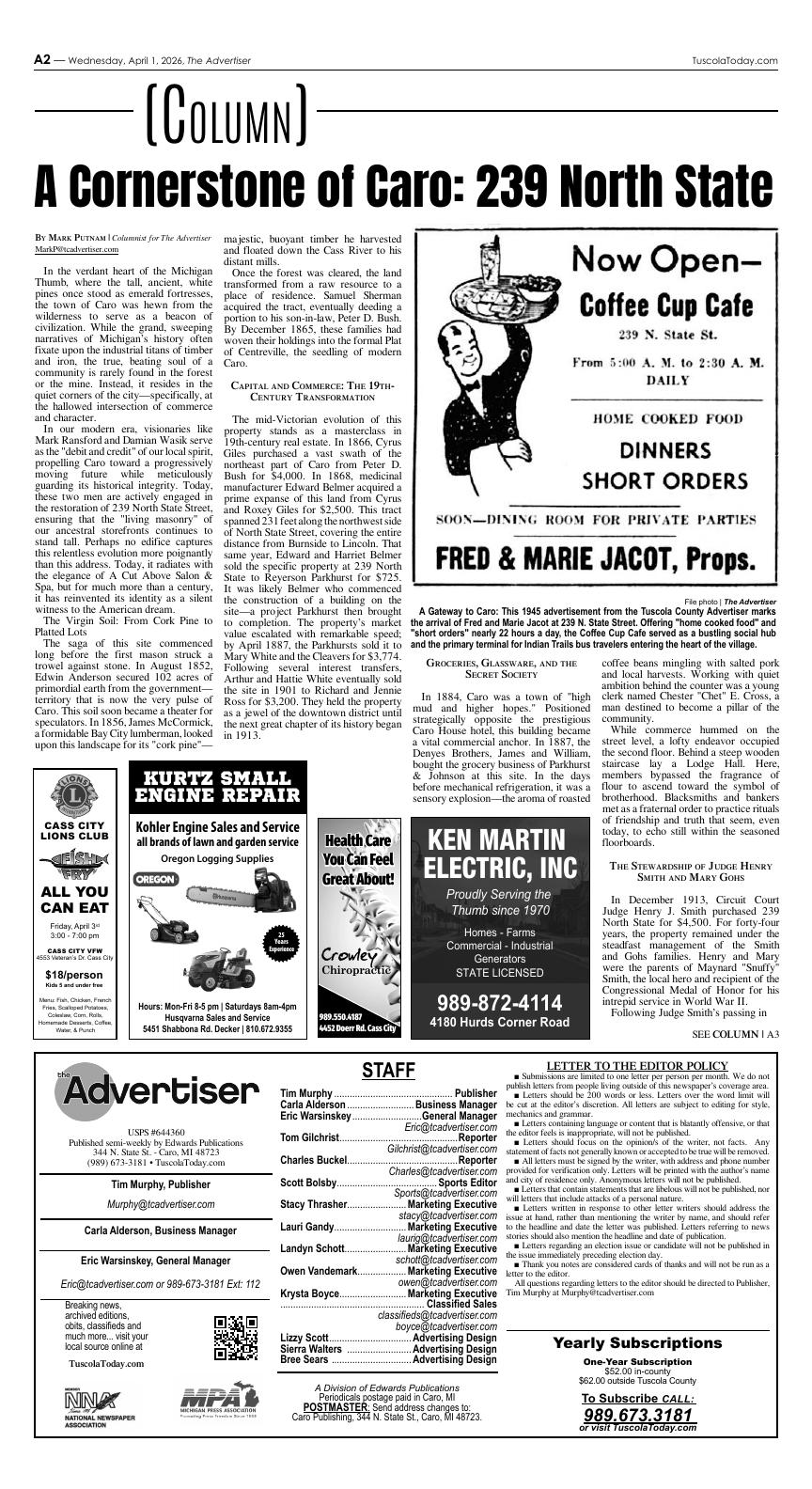Page A02 | e-Edition | tuscolatoday.com